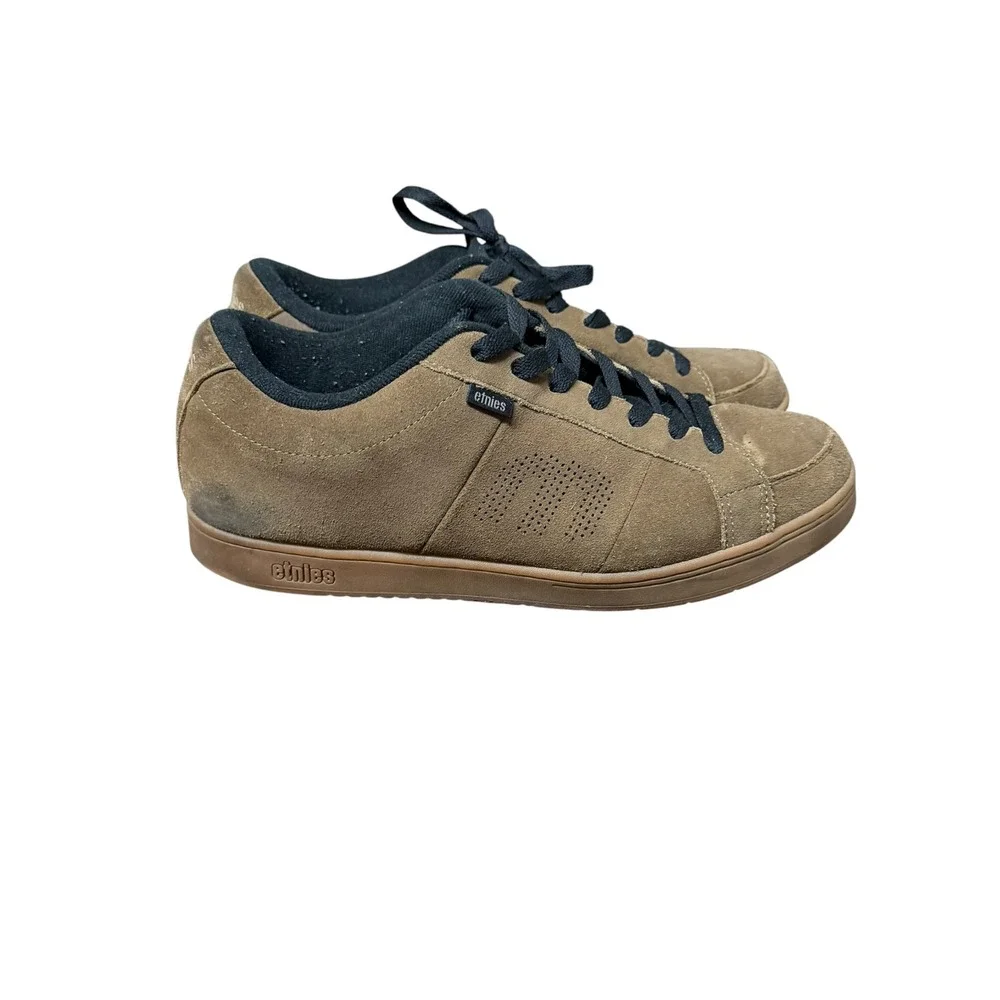 Etnies Men's Kingpin Brown Suede Low Top Skate Shoes Size 14